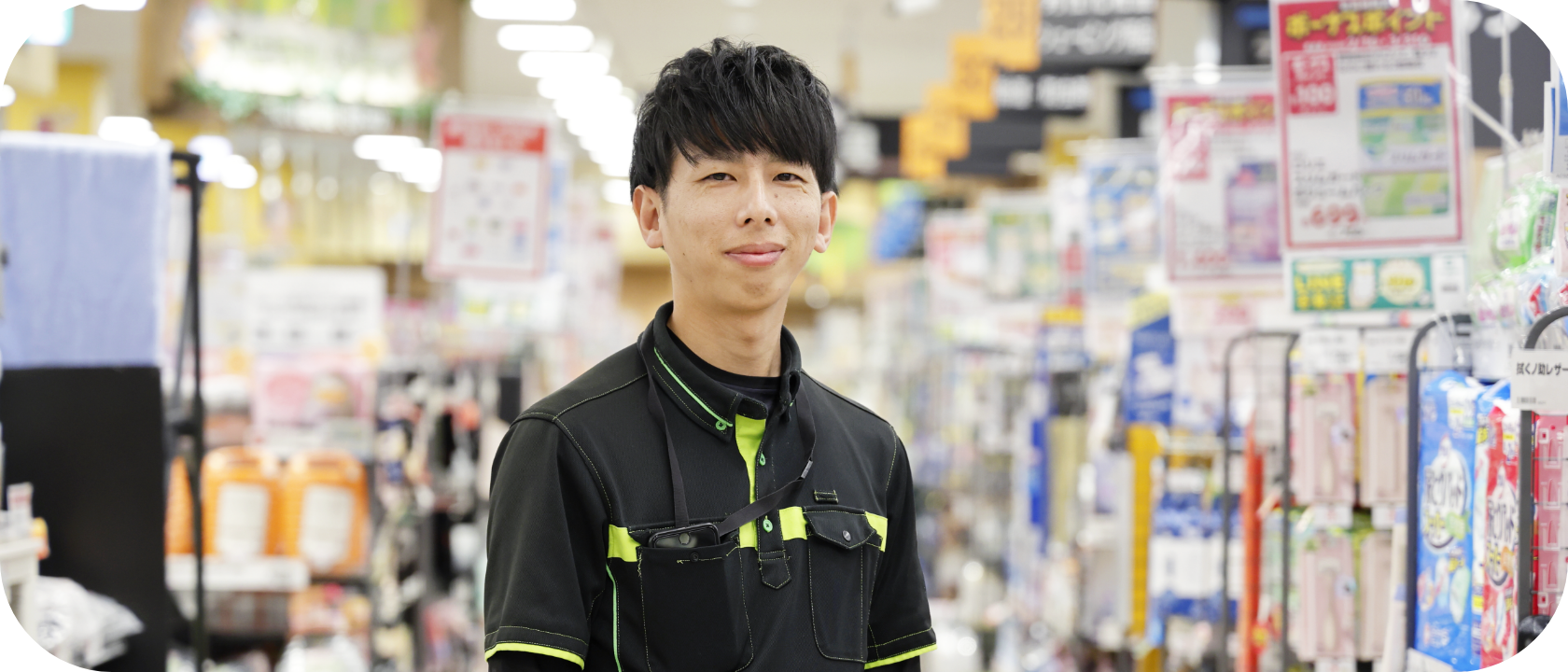 福武さんの正面笑顔の様子